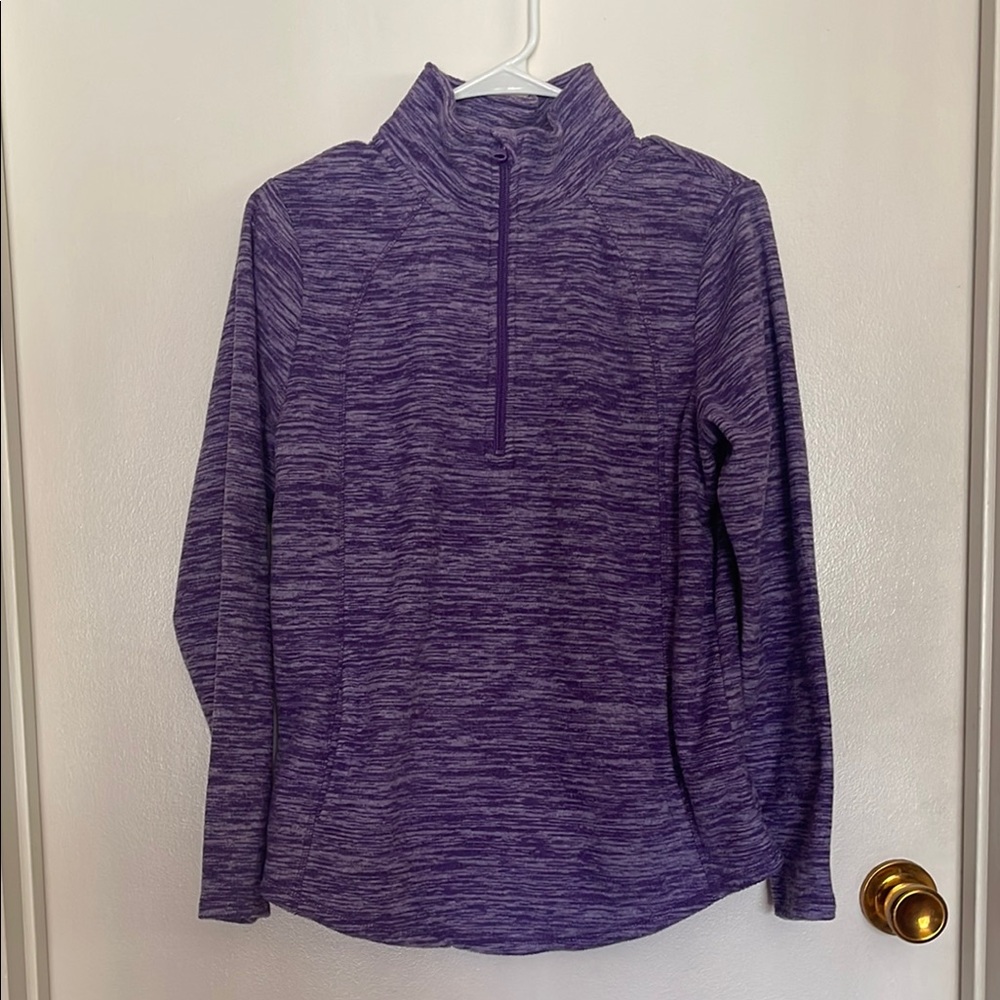 St. John's Bay Heathered Purple Pullover